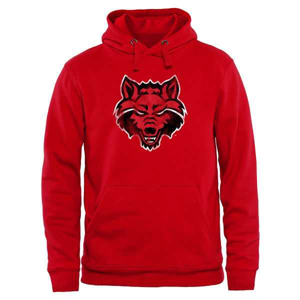 Men's Arkansas State Red Wolves Classic Primary Pullover Hoodie - Scarlet,We sell and wholesale Men's Arkansas State Red Wolves Classic Primary Pullover Hoodie - Scarlet on line form chian!